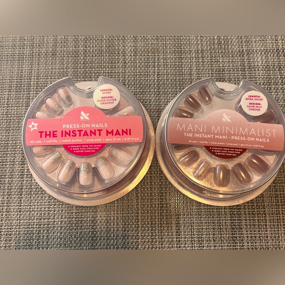 Olive & June Press-On Nails - The Instant Mani (2 full sets) NEW IN BOX